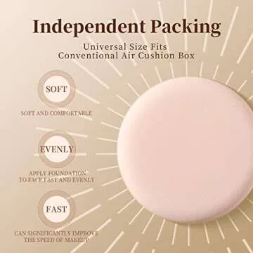 MOHOPE 8Pcs Air Cushion Makeup Sponges for Foundation with Portable Box | Latex-Free Blending Sponge for Liquid, Cream, Foundation and Powder | Teardrop Powder Puff | Pink
