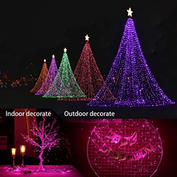 Versatile 200 LED Battery-Powered Christmas Lights