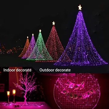 Versatile 200 LED Battery-Powered Christmas Lights