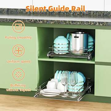 G-TING Pull Out Cabinet Organizer for Effortless Storage