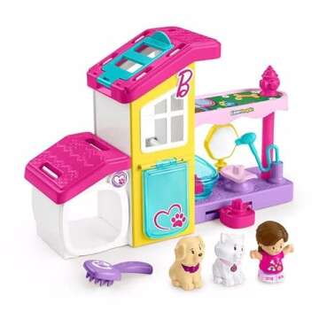 Fisher-Price Little People Barbie Pet Spa Playset for Toddlers