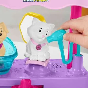 Fisher-Price Little People Barbie Pet Spa Playset for Toddlers