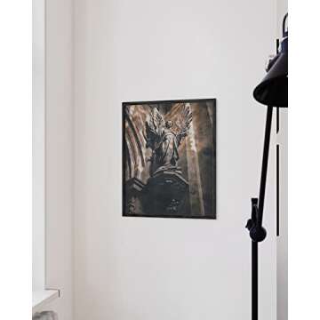 HAUS AND HUES Dark Academia Aesthetic Room Decor - Vintage Art Poster with Frame (12x16)