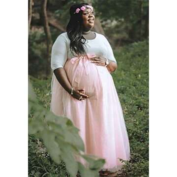 928 - Plus Size Long Maxi A-Line Tutu Tulle Wedding Skirt