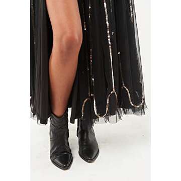 Seta Apparel Women's Sarkisian Sequin V-Neck Dress