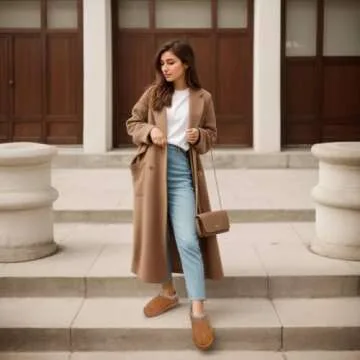 febatn Women's Platform Slippers Anti-Slip Mini Boots Fur Fleece Lined Sneakers Short Ankle Boot Comfy House Slippers for Indoor Outdoor