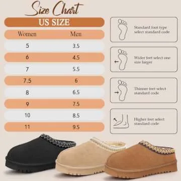 febatn Women's Platform Slippers Anti-Slip Mini Boots Fur Fleece Lined Sneakers Short Ankle Boot Comfy House Slippers for Indoor Outdoor