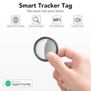 Smart Bluetooth Tracker 4-Pack for Keys, Luggage & More