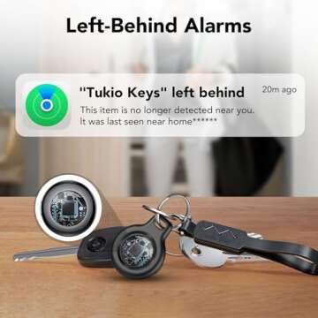 Tukio Air Tag 4-Pack - Bluetooth Tracker for iOS Devices