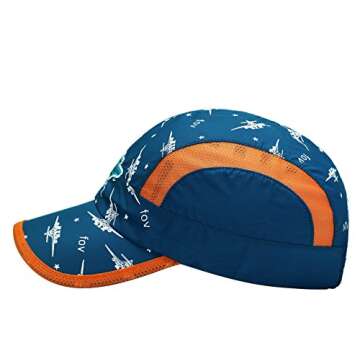 Home Prefer Kids Boys Lightweight Quick Drying Sun Hat Outdoor Sports UV Protection Caps Mesh Side B...