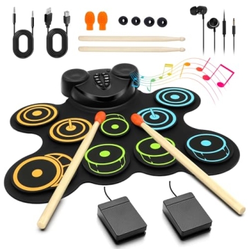 BESFAN Portable Electronic Drum Pad Set for Kids - Fun Music Gift