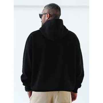 Hooded Cotton Drawstring Pullover Sweatshirt