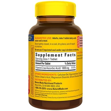 Nature Made Vitamin C 1000 mg Immune Support Supplement