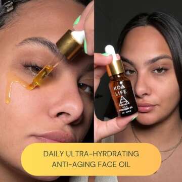 KOA LIFE Facial Oil and Vitamin C Serum for Hydration