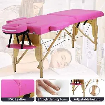 Portable Massage Table Spa Bed Adjustable & Lightweight