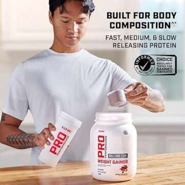 GNC Pro Performance Weight Gainer Protein Powder for Muscle Growth