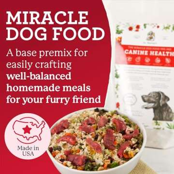 Dr. Harvey's Canine Health Miracle Dog Food, Human Grade Dehydrated Base Mix for Dogs with Organic W...