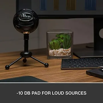 Blue Snowball USB Microphone for Gaming and Recording