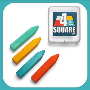 GETMOVIN SPORTS 4 Square Game Kit: Premium Ball, Pump, Chalk & More for Outdoor Fun!