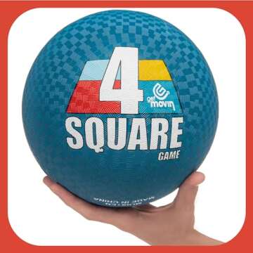 GETMOVIN SPORTS 4 Square Game Kit - All-in-One Fun!
