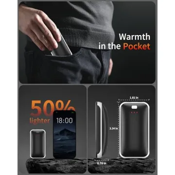 Rechargeable Hand Warmers Fast Heating USB Portable 2 Pack