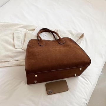 Stylish Vegan Suede Tote Bag for Women