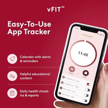 Joylux - vFit, Photonic Gel and Photonic Wipes Set, Red LED Light Intimate Health Device, Wellness System for Menopausal Women, Promotes Natural Hydration & Helps Tighten Pelvic Floor (3-Pack Set)