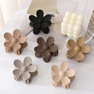 Durable 6PCS Flower Hair Clips for Chic Styles