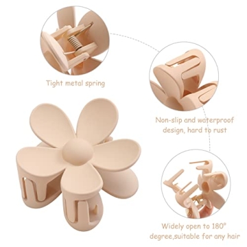 Durable 6PCS Flower Hair Clips for Chic Styles