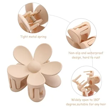 Durable 6PCS Flower Hair Clips for Chic Styles