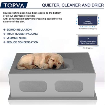 TORVA 28-Inch Kitchen Sink with Premium Stainless Steel