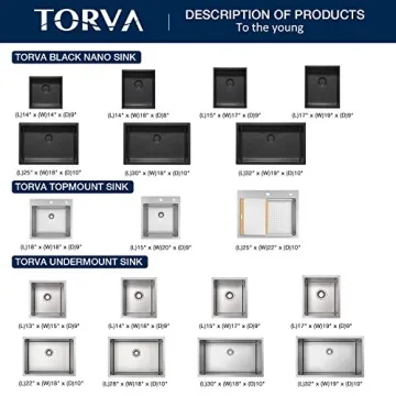 TORVA 28-Inch Kitchen Sink with Premium Stainless Steel