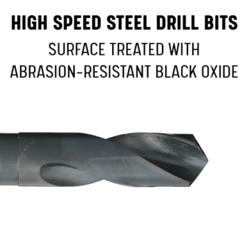 Drill America DWDRSD High-Speed Steel Economy Reduced-Shank Drill Bit 1/2"