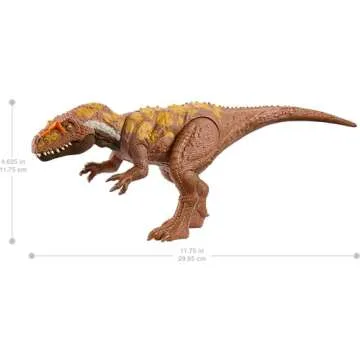 Mattel Jurassic World Wild Roar Megalosaurus Toy - 11" Long