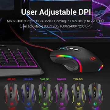 Redragon M602 Gaming Mouse for Accurate Control
