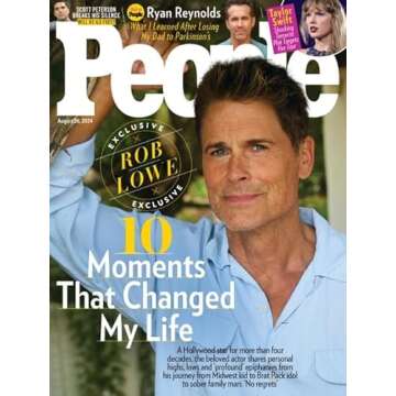 People Magazine August 2024 Issue - Rob Lowe's Life Changing Moments