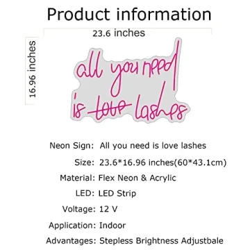 FARNEW All You Need is Love Neon Sign Light for Home