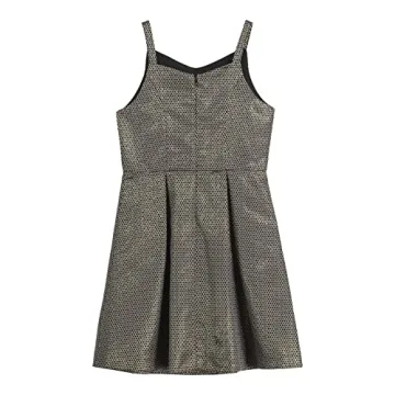 Zac Posen Girls' Elegant Gold Party Dress for Special Occasions