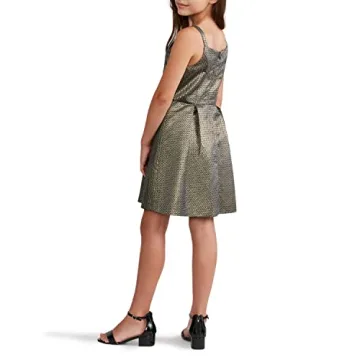 Zac Posen Girls' Elegant Gold Party Dress for Special Occasions