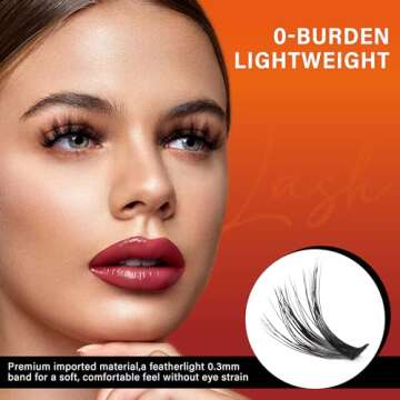 VYRILA Lash Cluster 240pcs Individual Lashes,8-16mm Diy Lash Extension,C Curl Lash Clusters Wispy,3D...