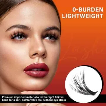 VYRILA Lash Cluster 240pcs Individual Lashes for DIY Extensions - 8-16mm C Curl Wispy 3D Natural Loo...