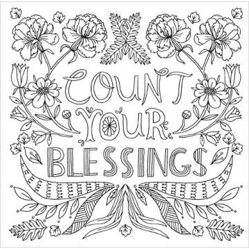 Color Me Blessed Adult Coloring Book for Inspiration
