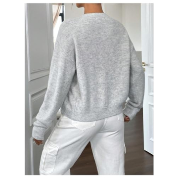 RoseSeek Women's Lightweight Cardigan - Trendy Fall Sweater