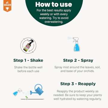 Gardenera Professional Spider Plant Spray Fertilizer Mist for Home Gardening | 3-1-2 Gentle Blend Mist for Healthy Leaves & Growth | Essential Nutrients for Spider Plants - 8oz