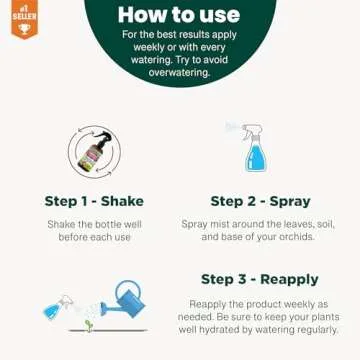 Gardenera Professional Spider Plant Spray Fertilizer Mist for Home Gardening | 3-1-2 Gentle Blend Mist for Healthy Leaves & Growth | Essential Nutrients for Spider Plants - 8oz