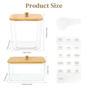 3 Pack Laundry Room Organization Containers for Stylish Order