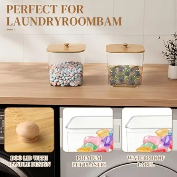 3 Pack Laundry Room Organization Containers for Stylish Order