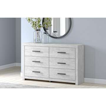 Signature Design by Ashley Cayboni Vintage 6 Drawer Dresser for Stylish Storage