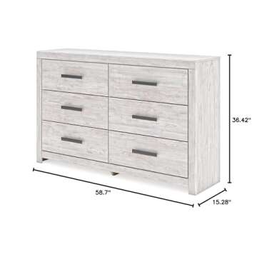 Signature Design by Ashley Cayboni Vintage 6 Drawer Dresser