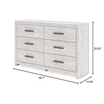 Signature Design by Ashley Cayboni Vintage 6 Drawer Dresser